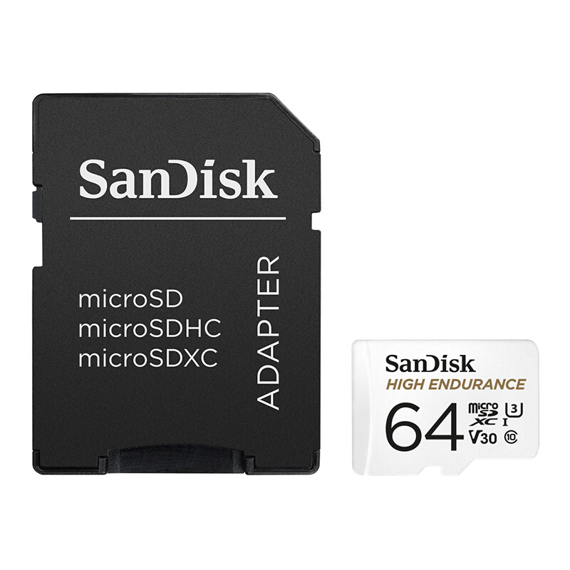 闪迪 SDSQQNR-064G-ZN6IA TF存储卡 64GB 行车记录仪 安防监控专用 (单位:个)