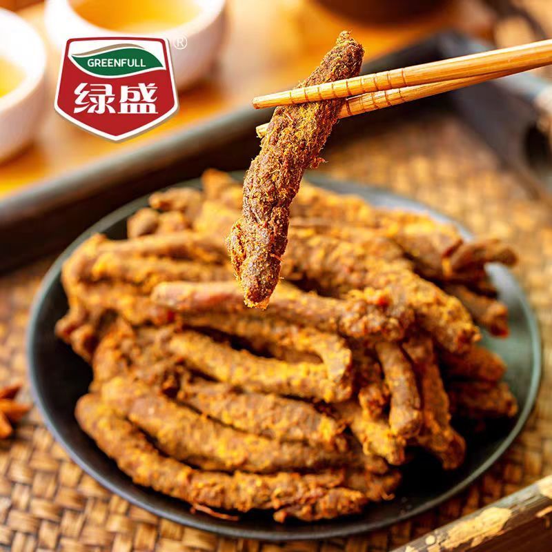 绿盛30g牛肉条五香味手撕牛肉干袋装休闲零食网红小吃熟食零食*1袋高清大图