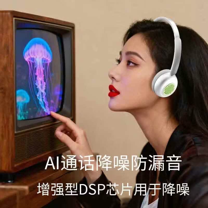 塞尔兰斯(Sayrelances)复古头戴式耳机头无线蓝牙降噪耳机 银色高清大图