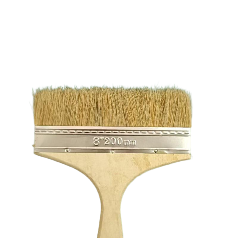启盟猪鬃油漆刷猪毛刷子加厚8寸QM-80088\把高清大图