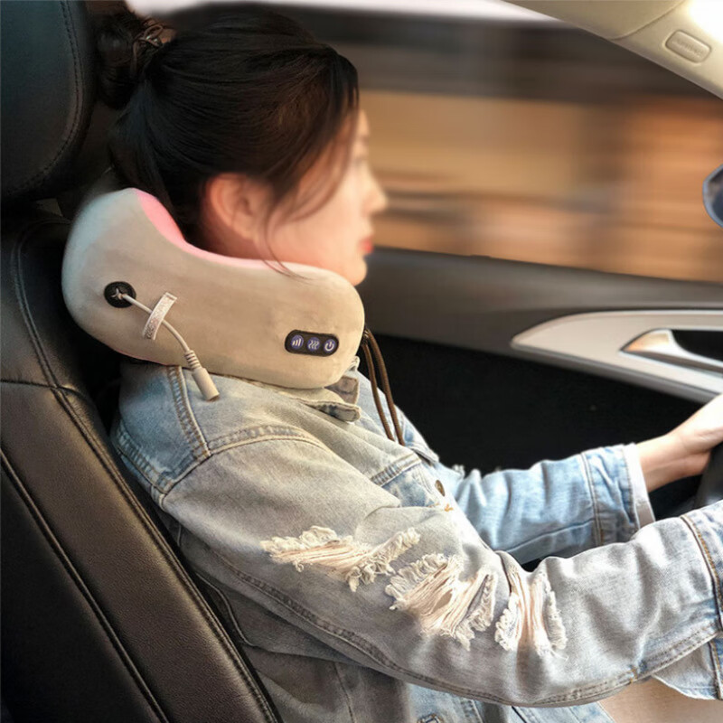 豹牌 多频振动按压穴位放松便携颈椎按摩枕BP-M625高清大图