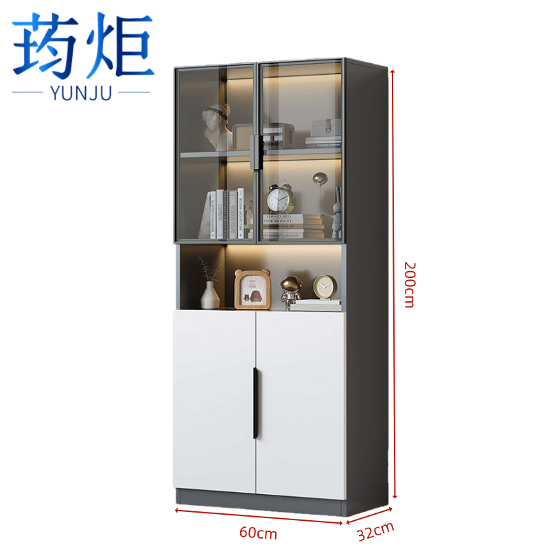 荺炬书柜 两门60cm 台