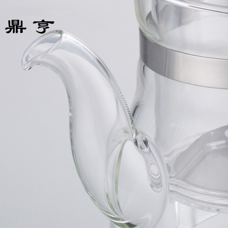 鼎亨飘逸杯耐高温玻璃泡茶壶过滤花茶壶大容量冲茶器茶具套装家用