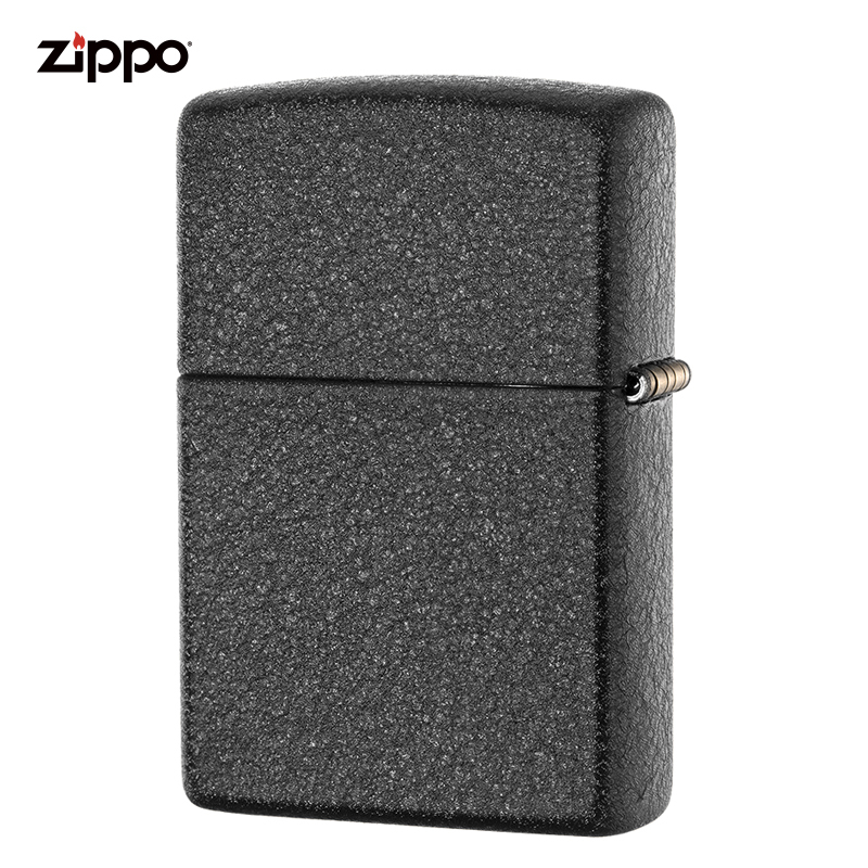 zippo芝宝打火机美国原装ZIPPO之宝防风煤油打火机236黑裂漆
