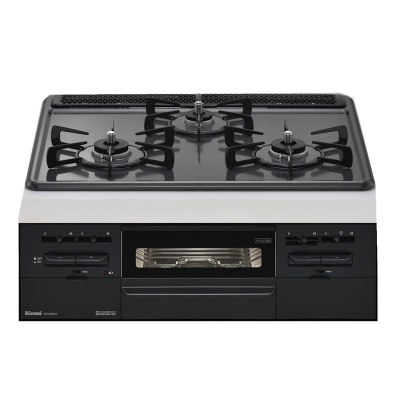 日本林内3眼头Rinnai嵌入式 天然气液化气灶烤箱煤气灶METAL高配RS31W28H2R-BW