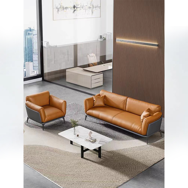 广视杰 三人位沙发 皮革高清大图