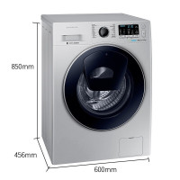 三星(SAMSUNG) WW80K5210VS/SC （VX）（VW）8公斤超薄迷你泡泡净全自动变频滚筒洗衣机 家用节能