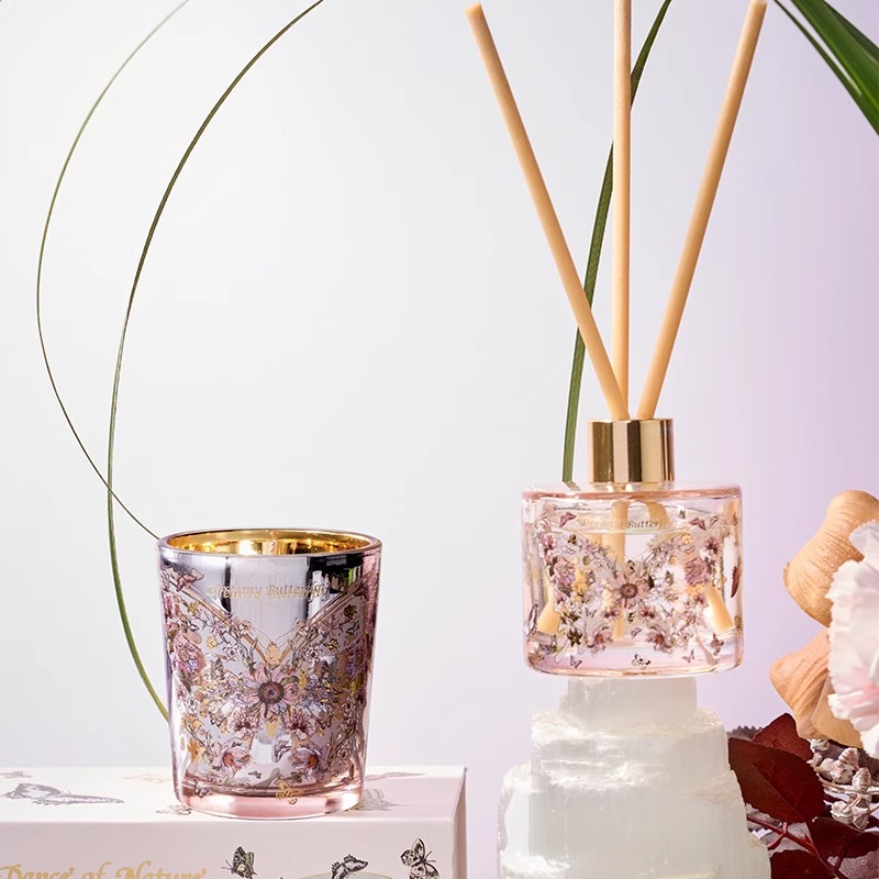 大英博物馆博物志蝴蝶无火香氛蜡烛香薰礼盒乔迁闺蜜生日礼物女生