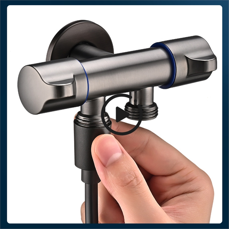 灰马桶冲洗喷枪洛滑水龙头伴侣家用卫生间厕所水枪妇洗器喷头高压增压