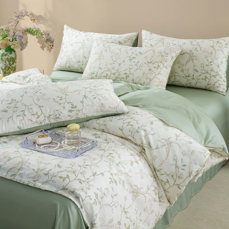 莱赛尔印花天丝四件套图片