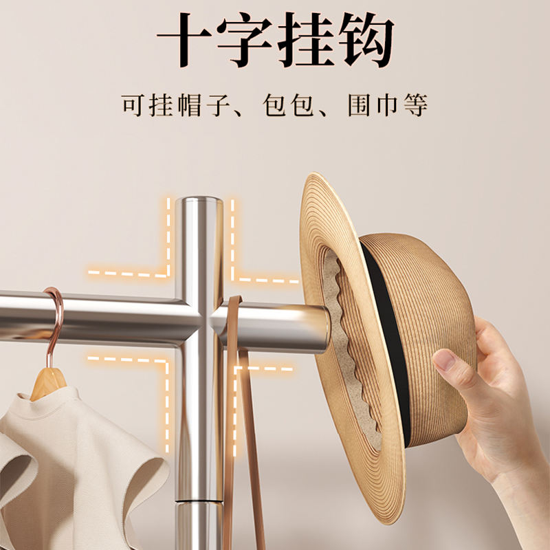 彭梵不锈钢双杆晾衣架高清大图