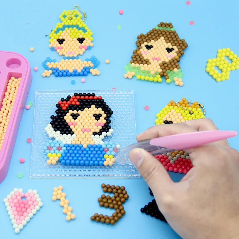 儿童拼豆豆手工diy套装神奇魔珠水雾魔法水珠粘贴珠制作玩具