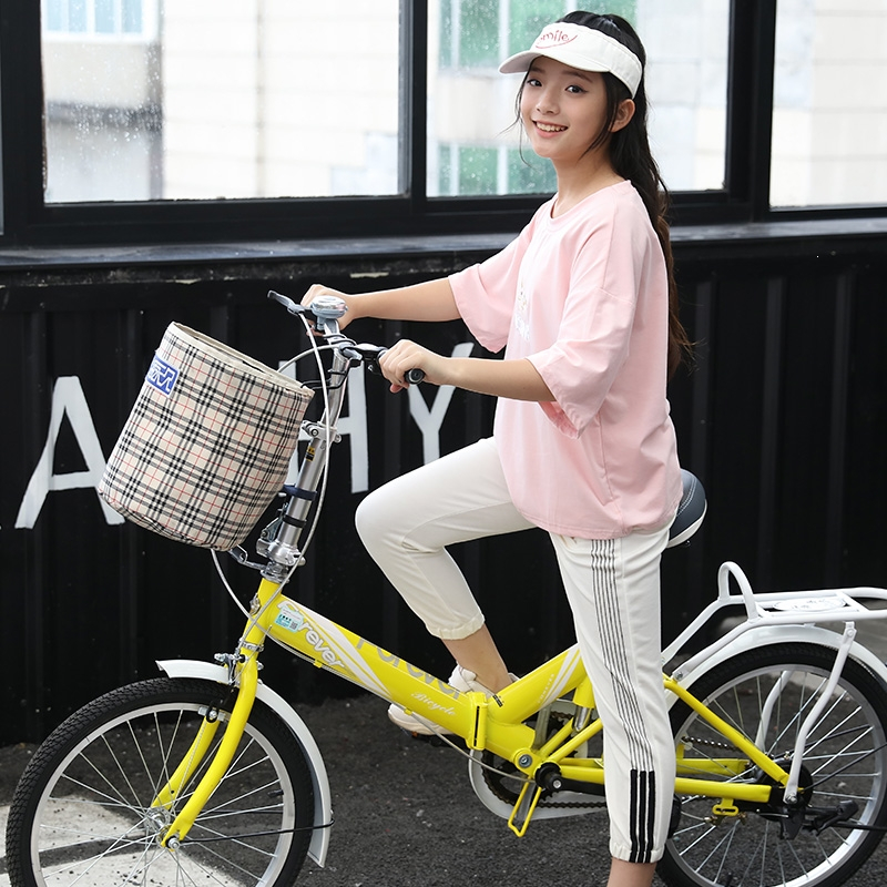永久可折叠式自行车儿童女款超轻便携20寸大人