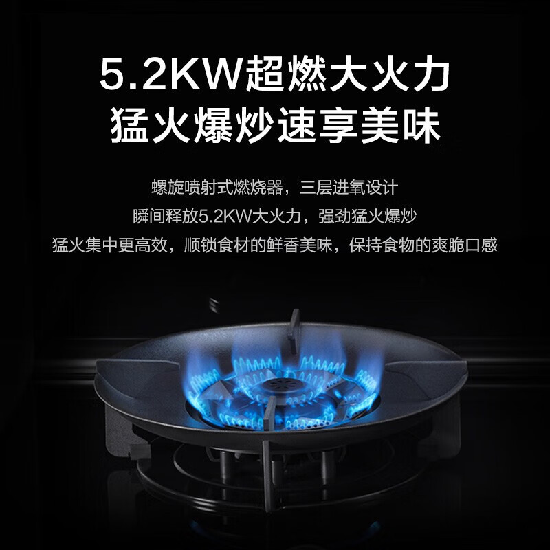 老板(Robam)9YC05高性能集成灶 创新智能彩屏 旋转烤蒸炸一体集成灶 家用75L大容量 75L旋转烤蒸炸 天然气
