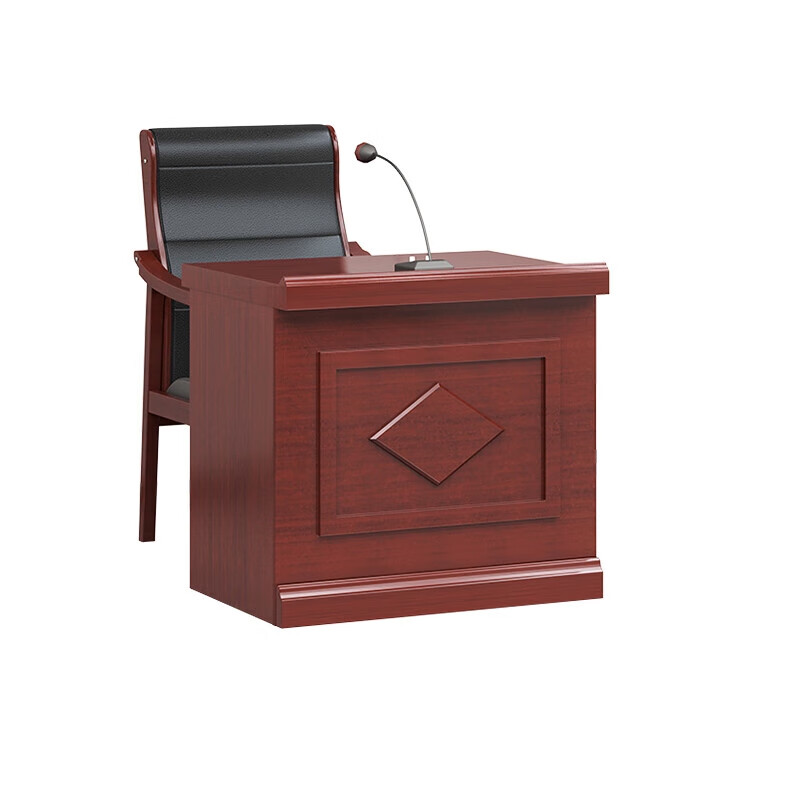 戴劲主席台会议桌长条桌培训桌油漆木贴皮开会桌课桌 菱形1.6m宽(不含椅)高清大图