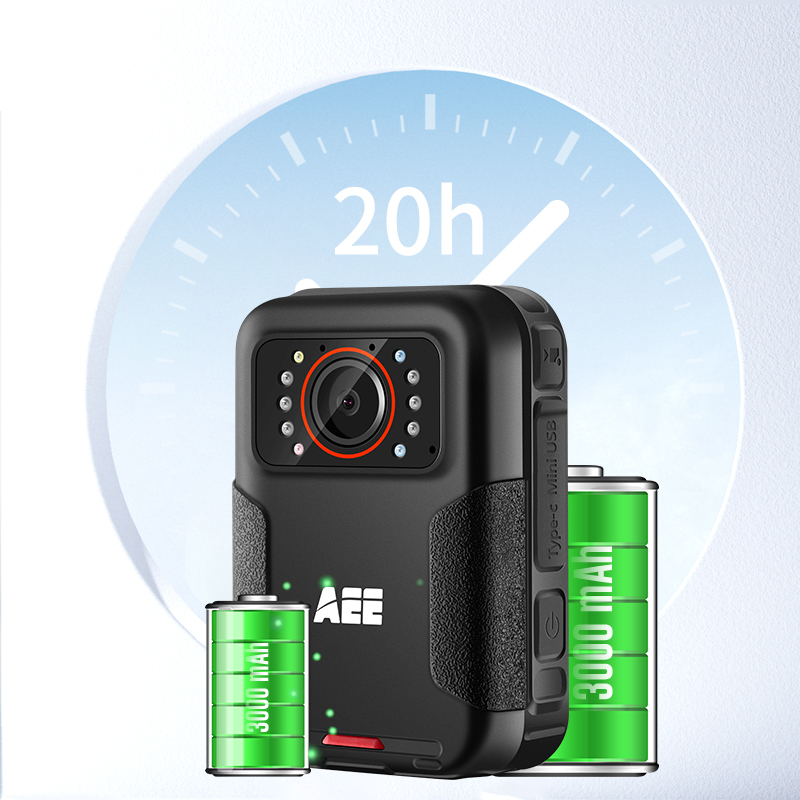 记录仪DSJ-K2 1296P高清4800万像素便携随身现场记录H264压缩器3000毫安电池256G