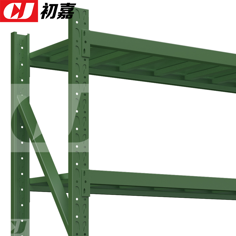 初嘉(CJ)仓储货架库房置物架中型货架军绿色主架1500*600*2000mm/200kg高清大图