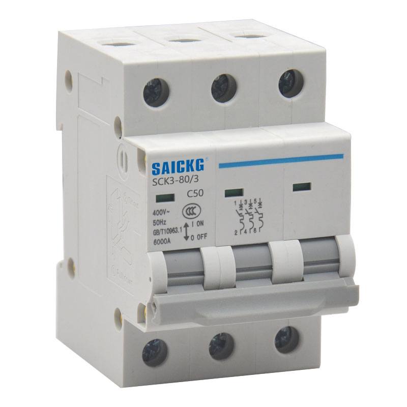 赛驰科技(SAICKG) SCK3-80/3 3P C50 低压空气开关 (单位台) 灰白
