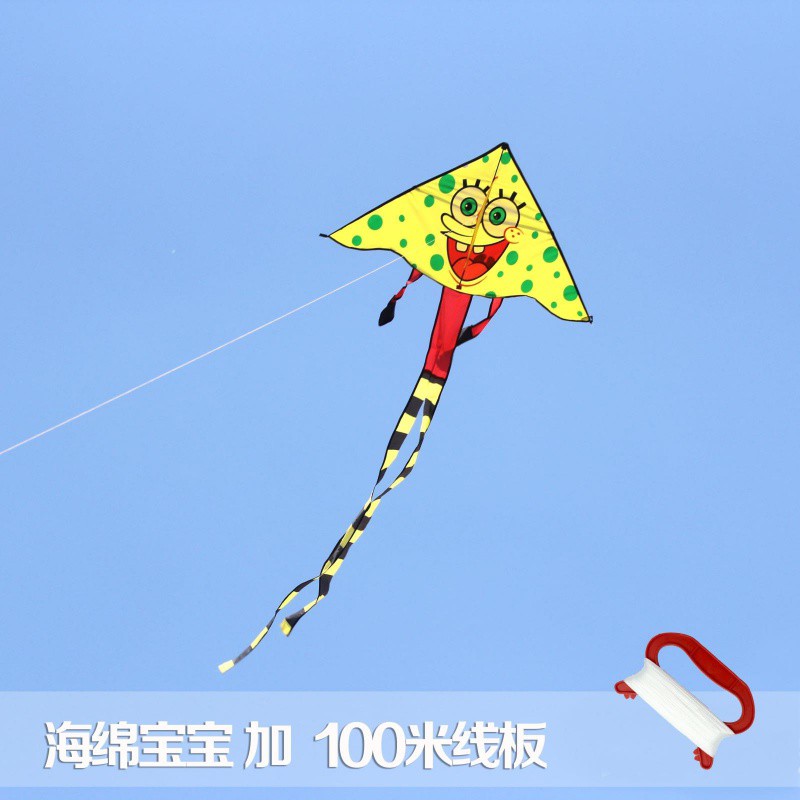 潍坊风筝 儿童卡通风筝 正品微风易飞保飞 送铃铛备用杆创意 三维工匠 蝴蝶加100米线板高清大图