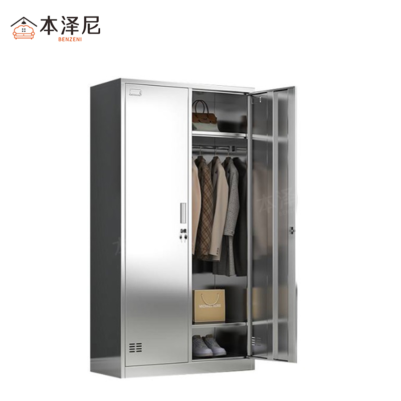 本泽尼 不锈钢衣柜 HTZ-G178-3 900*420*1800mm 组高清大图