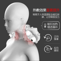 璐瑶(LUYAO)按摩枕 LY-9706十二头双键版古铜色 红外线疗法 揉捏按摩 家车两用 定时功能 背部颈部全身按摩枕