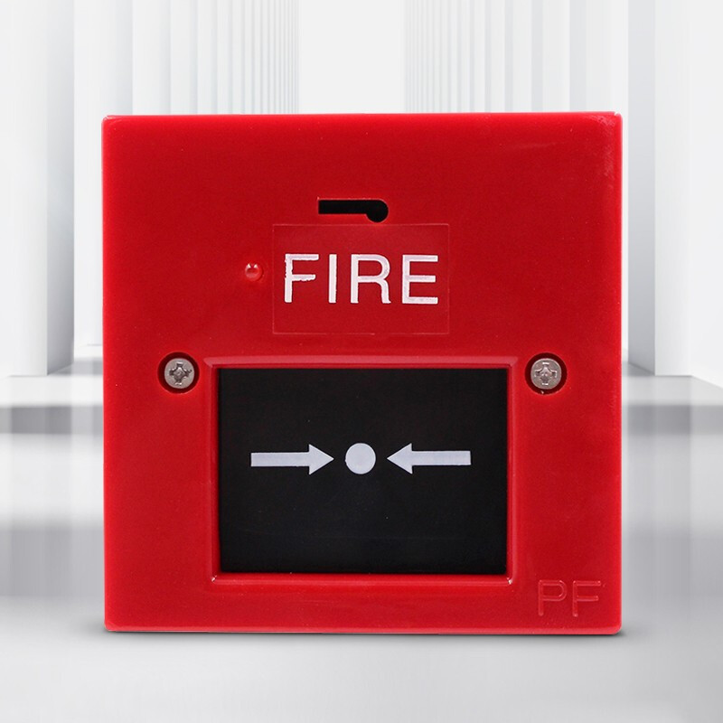 准航消防手动火灾紧急报警按钮开关面板消火栓消防手报按钮求