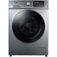 美的（Midea）MG100-1463DY 10公斤大容量直驱变频节能滚筒洗衣机 家用全自动 时尚巴赫银 省电耐用