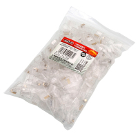 赛拓(SANTO)9993六类镀金1U千兆网络非屏蔽水晶头RJ45网线8P8C连接头 Cat6类电脑路由器8芯接头