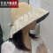 SHANCHAO新款大檐黑胶遮阳帽女夏季镂空草帽紫外线大檐遮脸太阳帽
