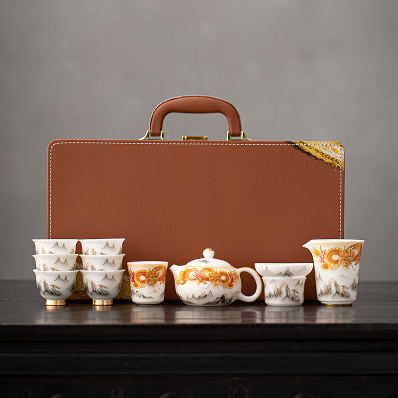 苏氏陶瓷/SUSHI CERAMICS J1005 龙行大运西施壶茶具套装 (单位:套)