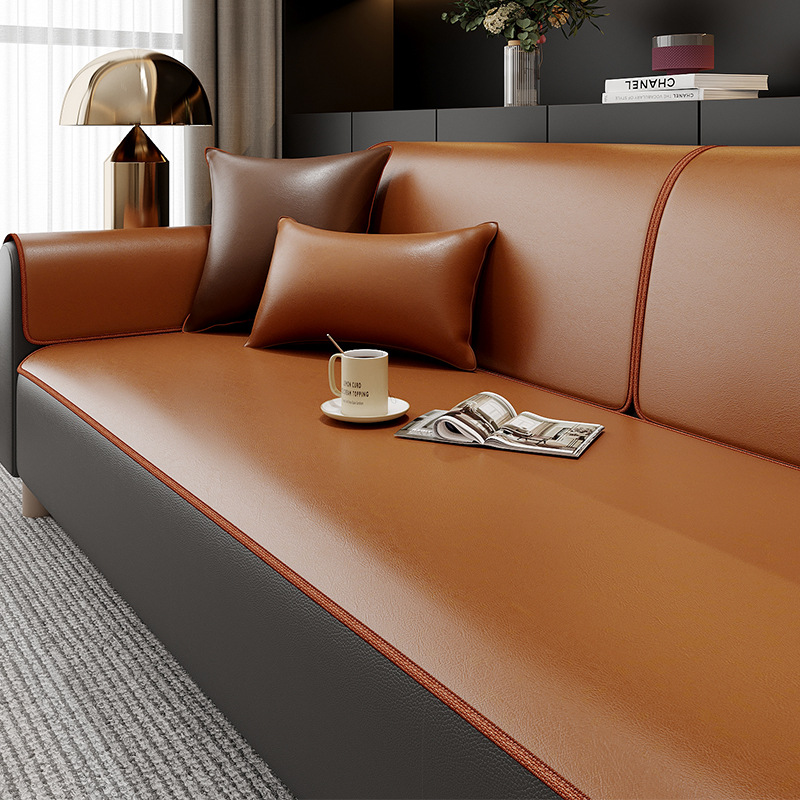 添福运 新中式四季沙发垫套装沙发套罩巾套装坐垫子巾秋冬季坐垫子防滑红木沙发垫子中国风皮质沙发垫123组合沙发贵妃可定制高清大图