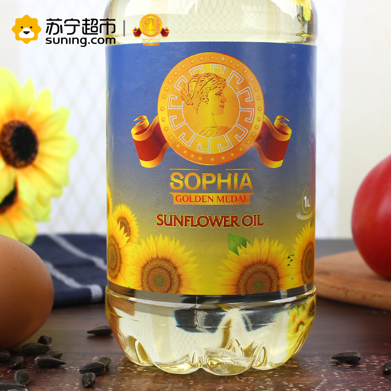 索菲亚金牌（Sophia golden medal ）精装葵花籽油1L