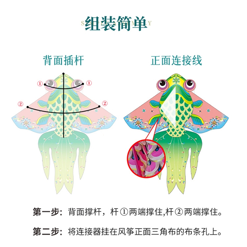 金鱼风筝大人专用微风易飞新式风筝闪电客大型高档专业网红儿童