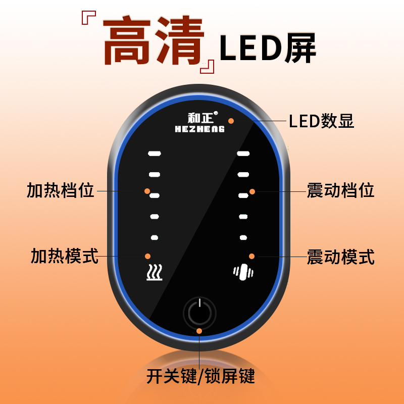 和正膝盖 按摩仪单支装 腿部按摩器 护膝保暖加热暖膝盖 老人膝盖按摩仪 HZ-X3(颜色随机发货)!高清大图