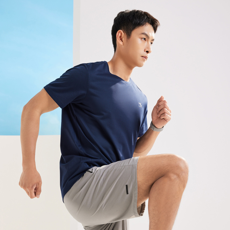 361°运动t恤男夏季新款速干上衣宽松跑步服男士圆领透气短袖652324112V