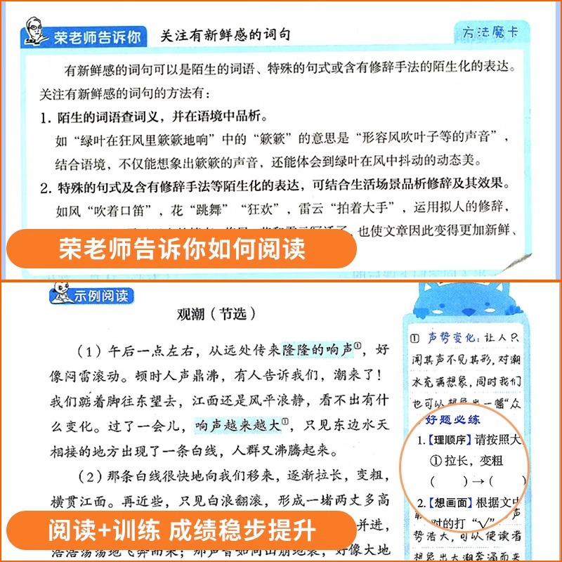 [2023春季]一年级下册 小学通用 [正版]2023秋魔卡阅读目标训练法语文一1二2三3四4五5六6年级上册下册摩卡阅