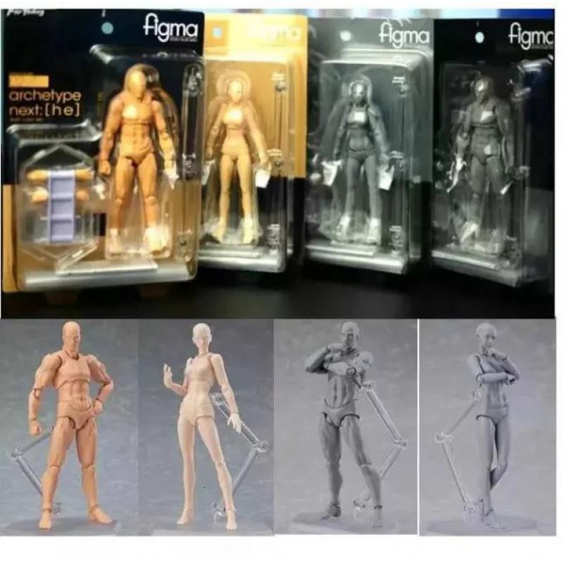 figma素体手办人体模型人偶参考绘画工具画画美术漫画男女国产 素体2.0肤色男女 国产高清大图