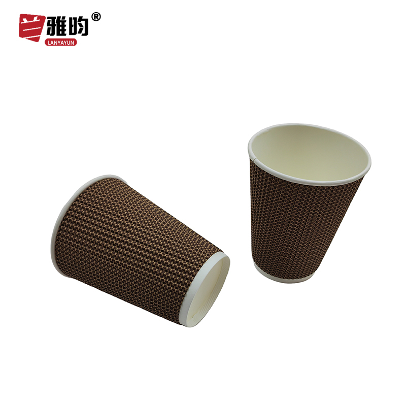 兰雅昀 一次性双层加厚纸杯 100个 箱高清大图