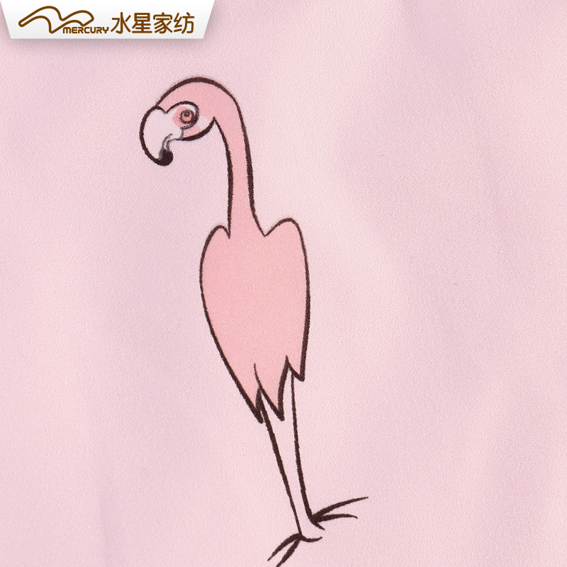 水星家纺MERCURY四季桑巴舞曲印花床垫 公主风单双人宿舍纯色床垫子 床上用品