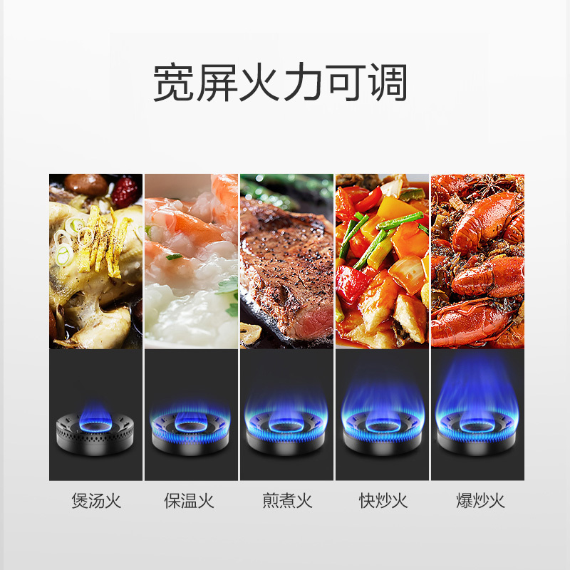 万和(Vanward) 液化气燃气灶JZY-B5L228 台式嵌入式煤气灶 4.0kW大火力 钢化玻璃面板双灶 一级能效