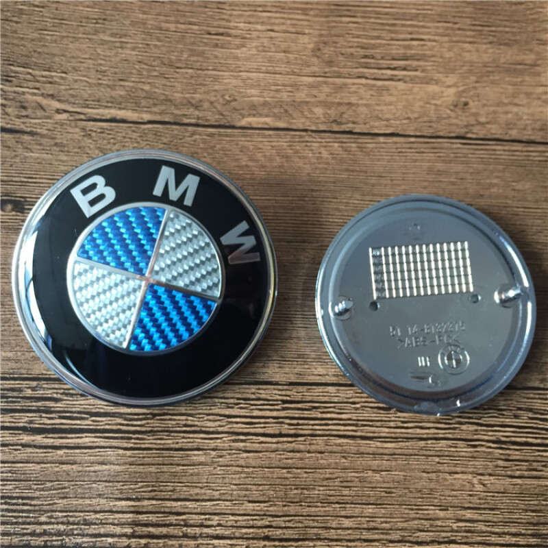 BMW宝马碳纤维车标135系X系Z4改装碳纤维前后标方向盘轮毂盖标