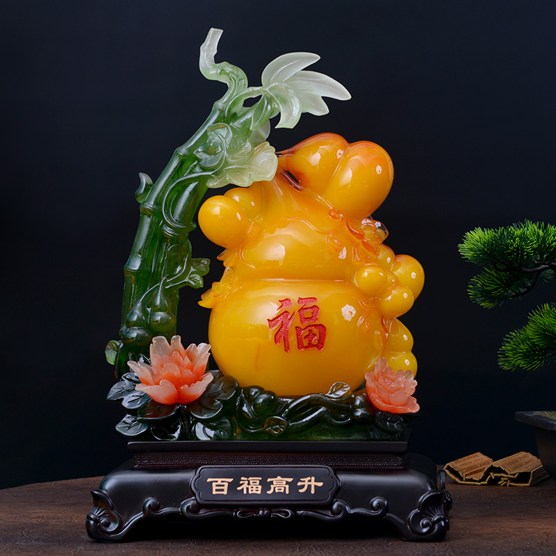 美帮汇百福高升葫芦摆件客厅玄关办公室装饰品家居摆设乔迁礼品高清大图