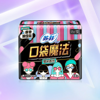 苏菲口袋魔法零味感超薄棉柔洁翼型日用240mm18片