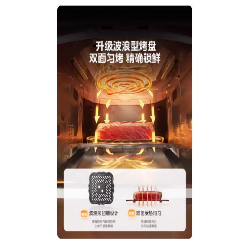 美的可视空气炸锅MF-KZC6517高清大图