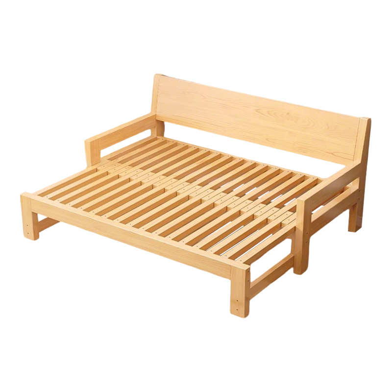 围达 实木伸缩折叠床 150*97*85cm 张高清大图