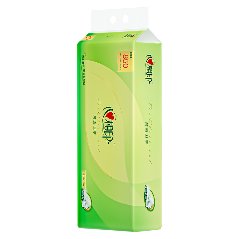 心相印 茶语丝享系列85克10卷4提装4层无芯卫生纸LR2010(箱装)高清大图