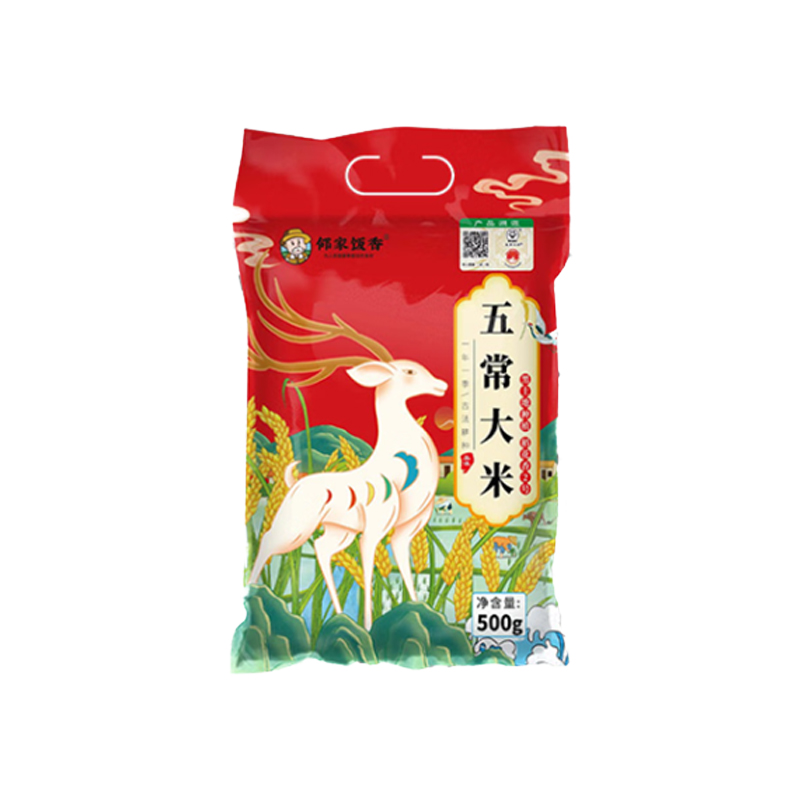 邻家饭香 二级产区五常大米500g/袋 非真空包装 LJFX19-W高清大图