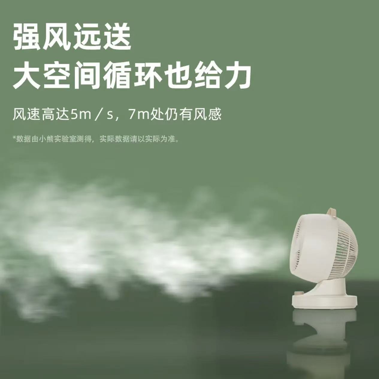 小熊(Bear)空气循环扇电风扇 家用节能风扇强力对流涡轮换气扇 3D摇头大风量台扇桌面小风扇DFS-A30L1高清大图