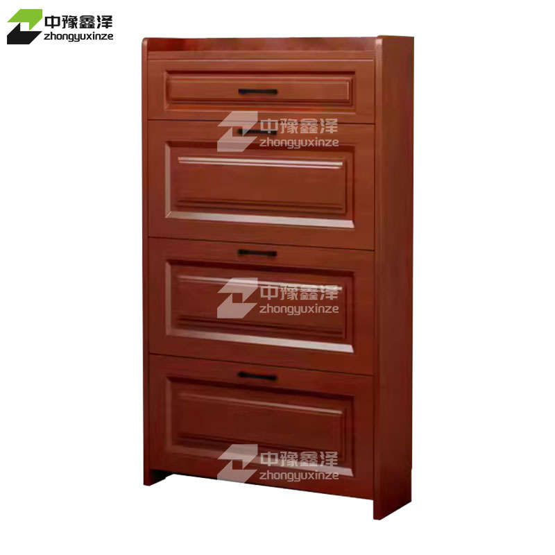 中豫鑫泽 ZYXZ4022004 木质翻斗鞋柜入户门口窄边鞋柜单层单抽屉