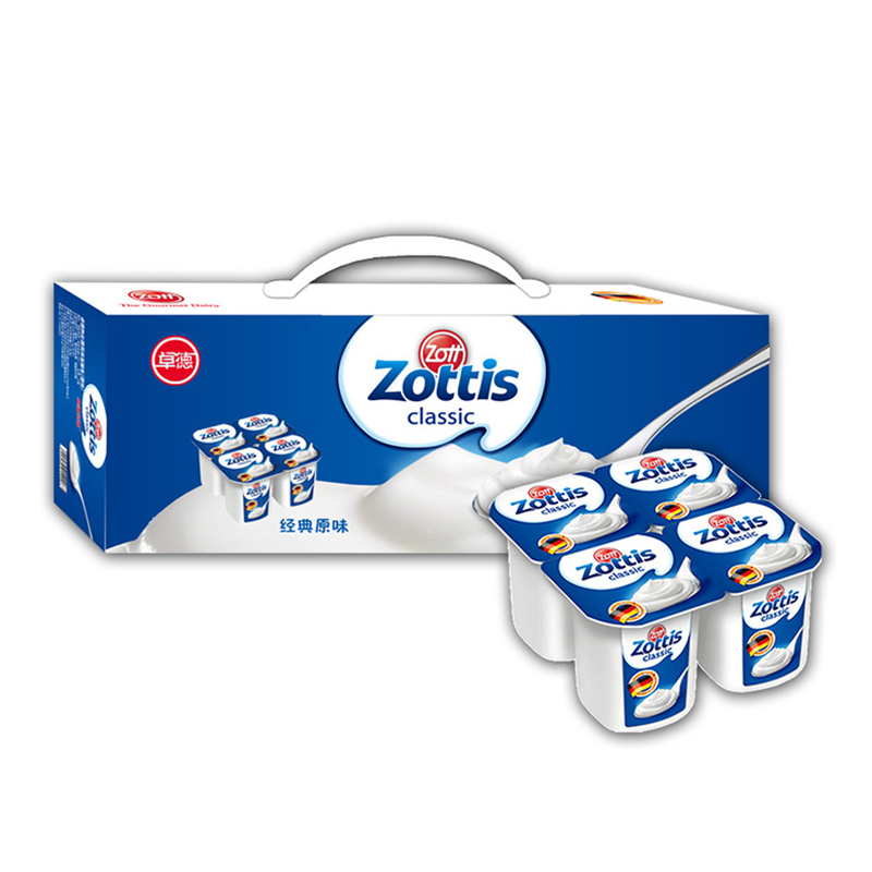 zott卓德低脂热处理风味发酵乳 (原味)115g*12杯 德国进口酸牛奶礼盒装高清大图